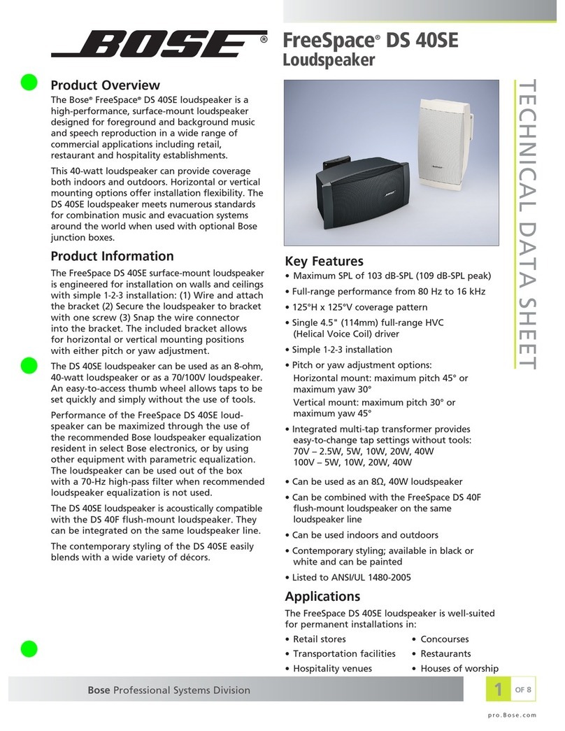 Bose FreeSpace DS 40SE Instruction Manual