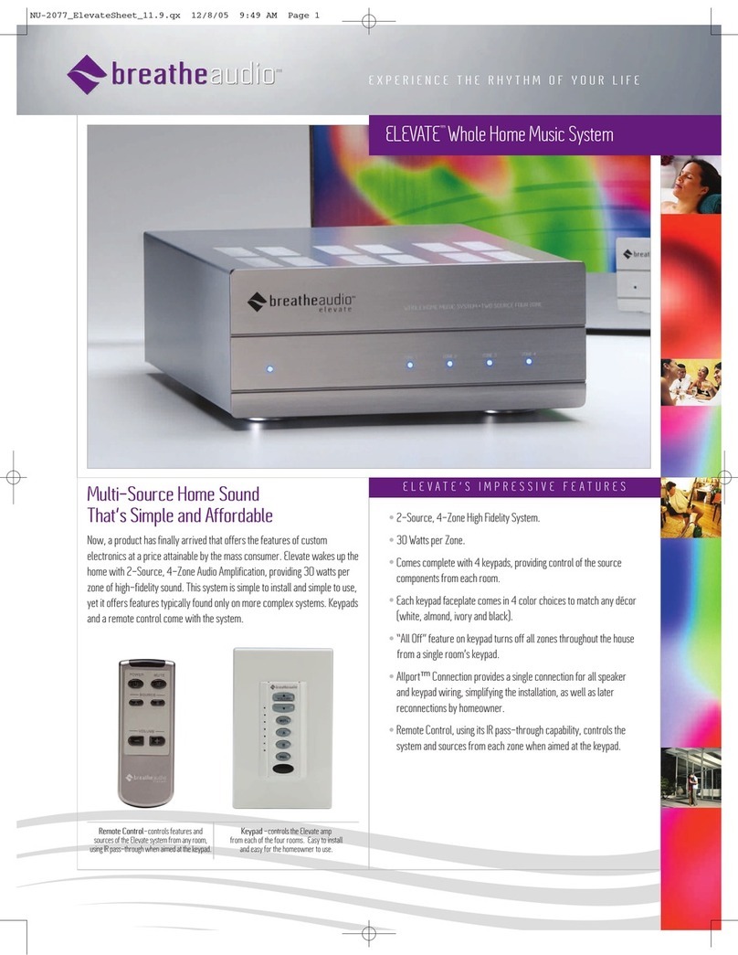 BreatheAudio ELEVATE Specifications