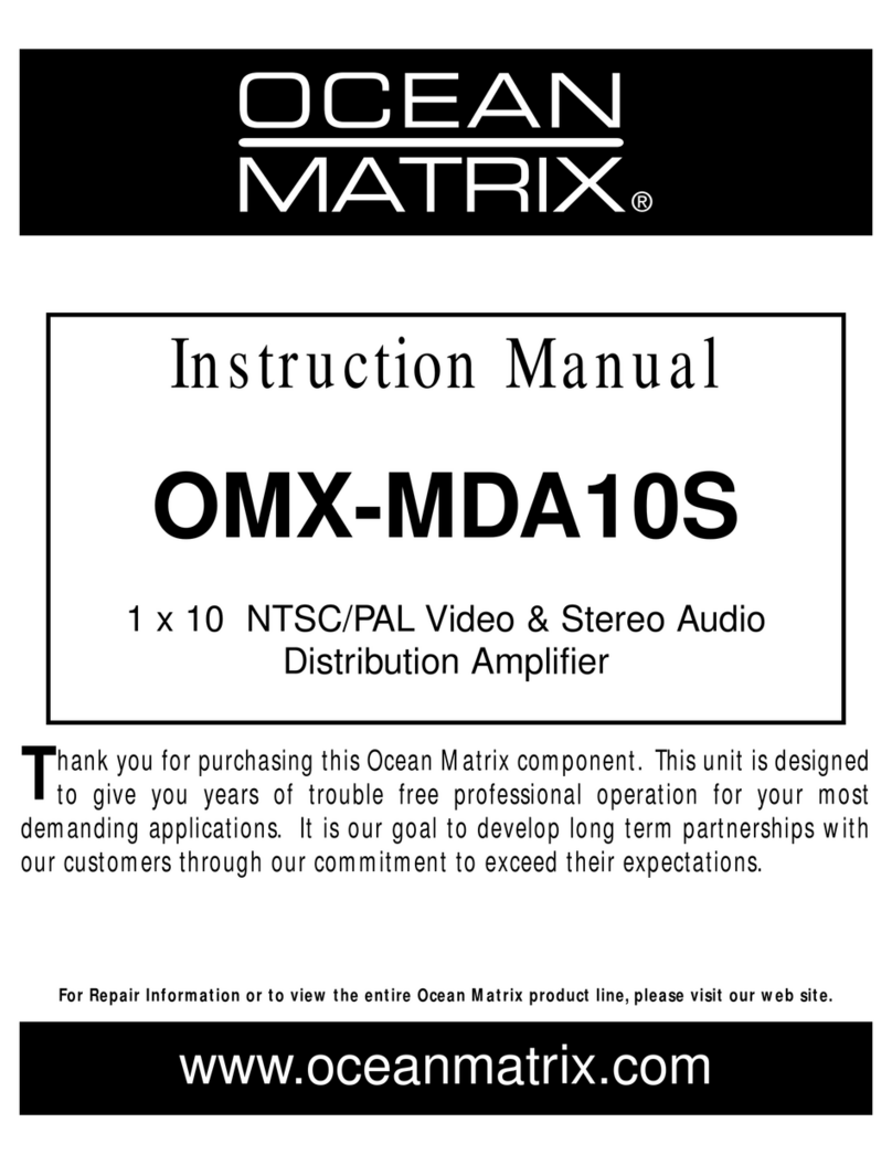 Ocean Matrix OMX-MDA10S User manual