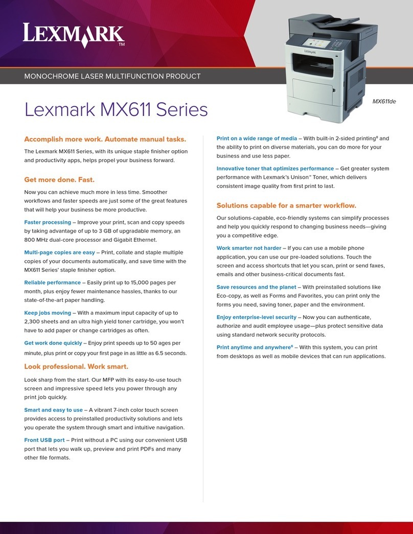 Lexmark MX611 Series User manual