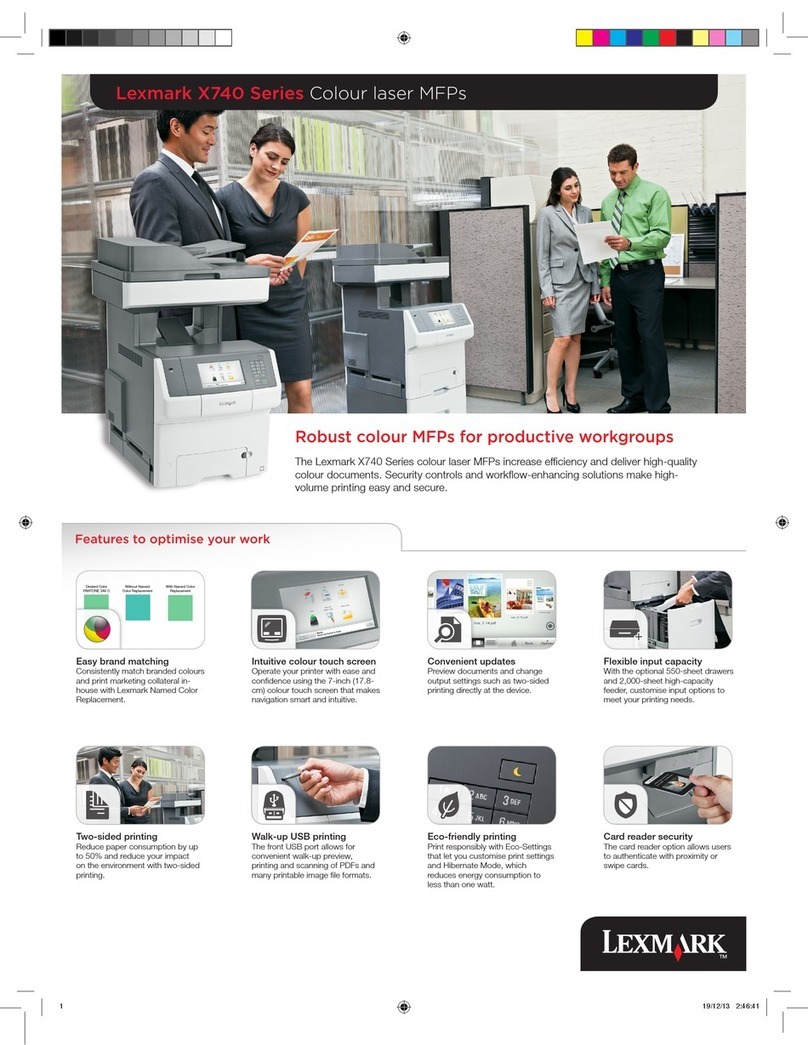 Lexmark X746 User manual