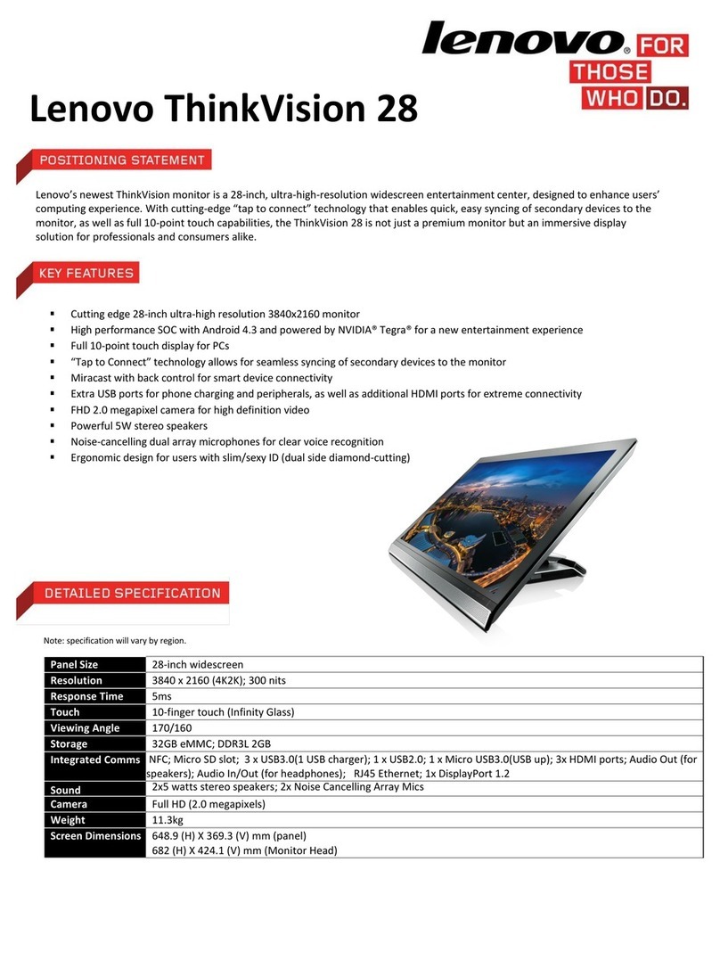 Lenovo ThinkVision 28 User manual