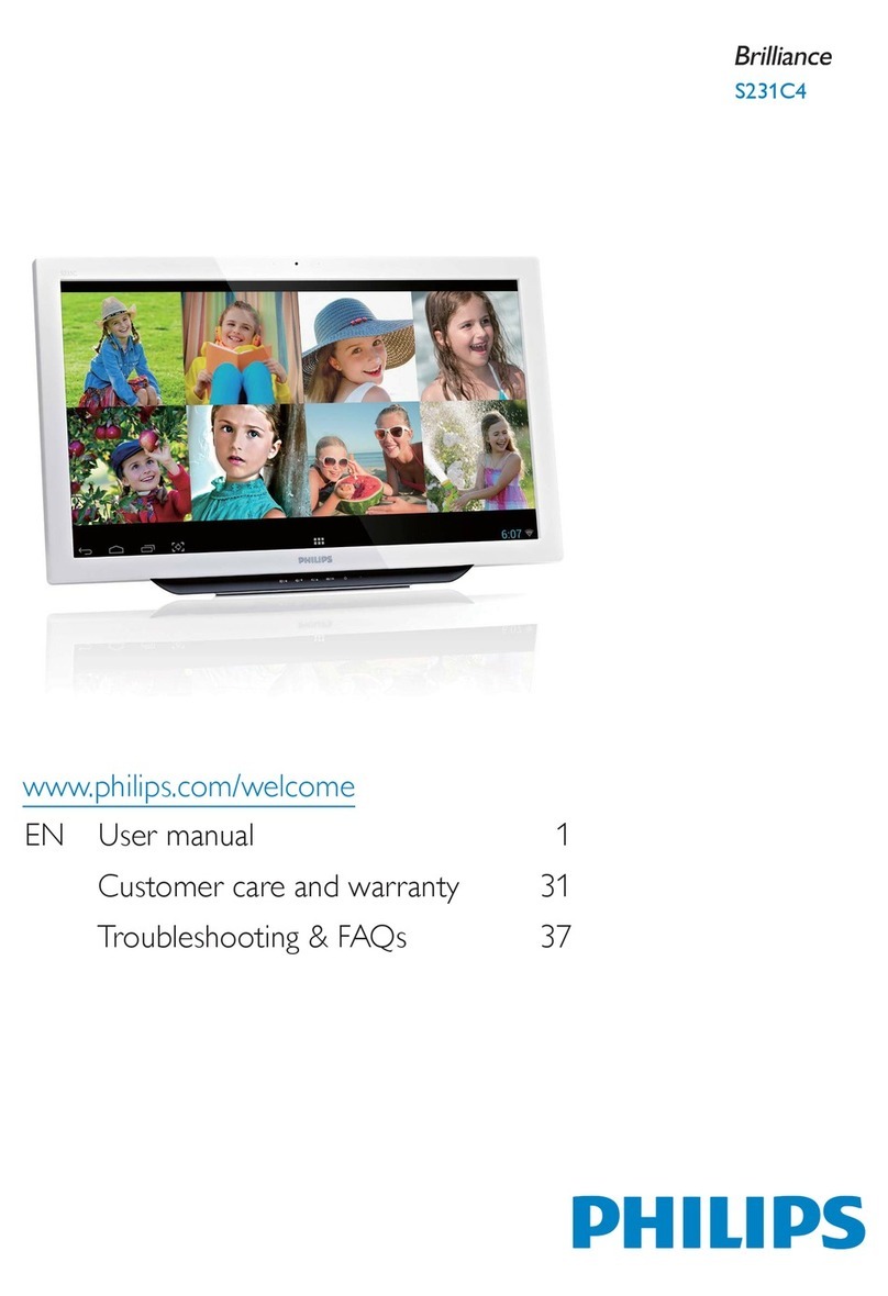 Philips Brilliance S231C4 User manual Philips Brilliance S231C4 User manual