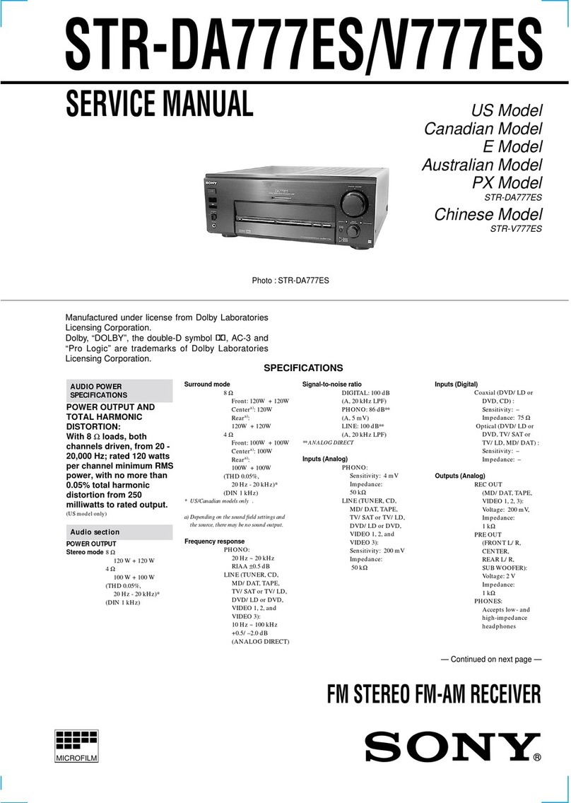 Sony STR-V777ES User manual