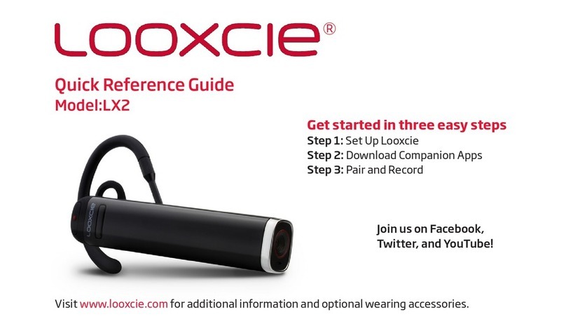 Looxcie LX2 Quick reference guide
