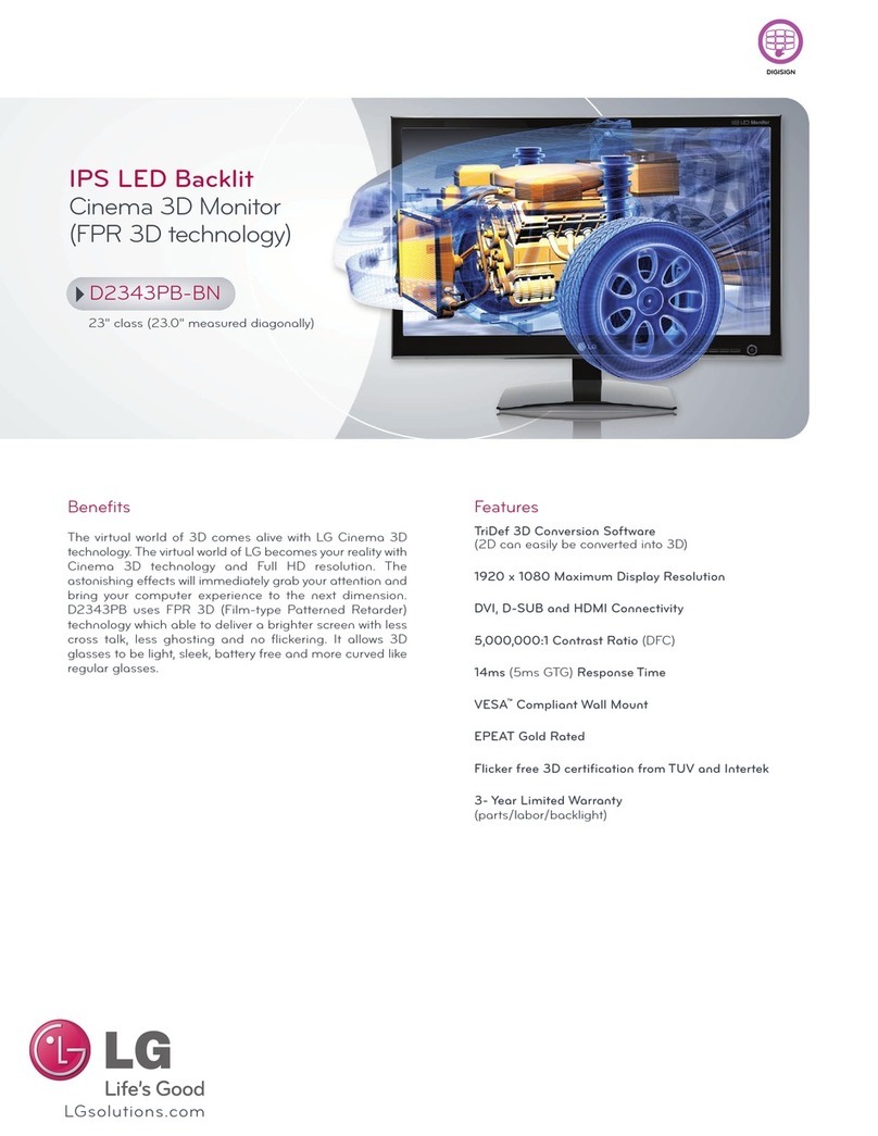 LG D2343PB-BN User manual