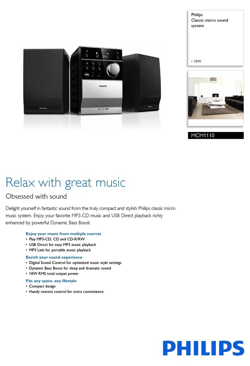 Philips MCM1110 User manual