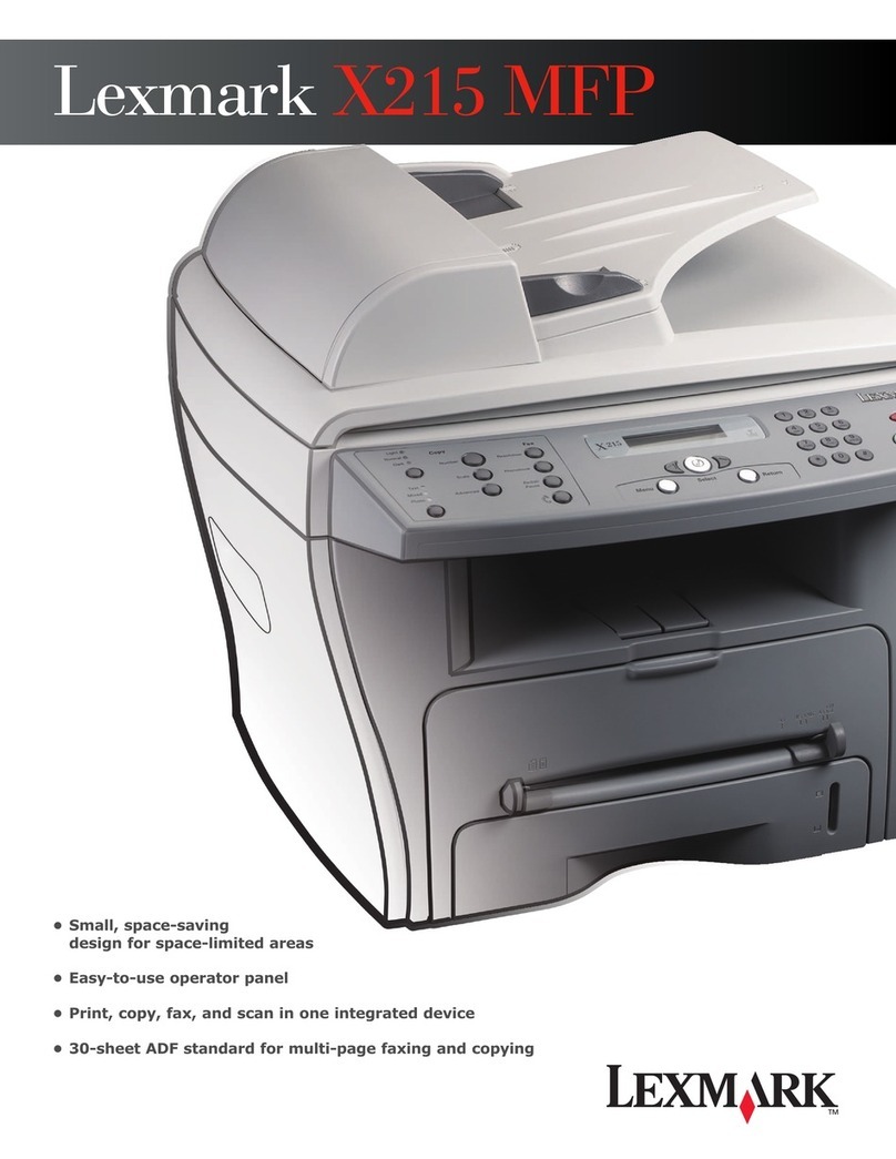 Lexmark X215 User manual