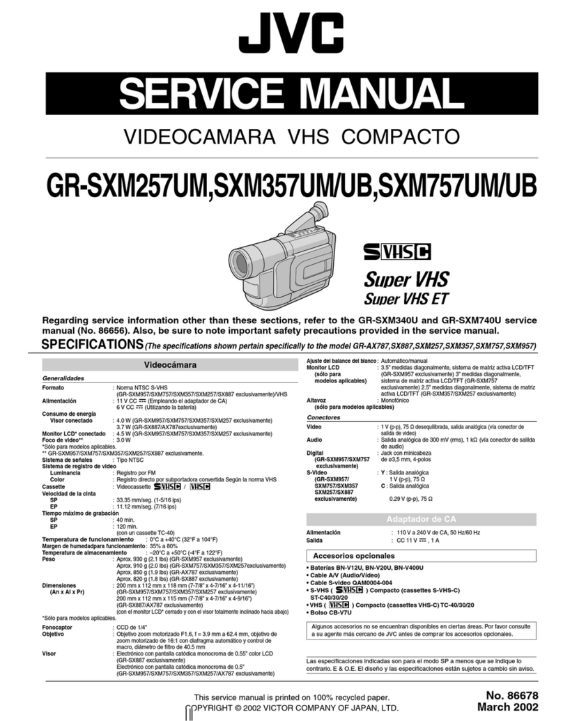 JVC GR-SXM257UM User manual JVC GR-SXM257UM User manual