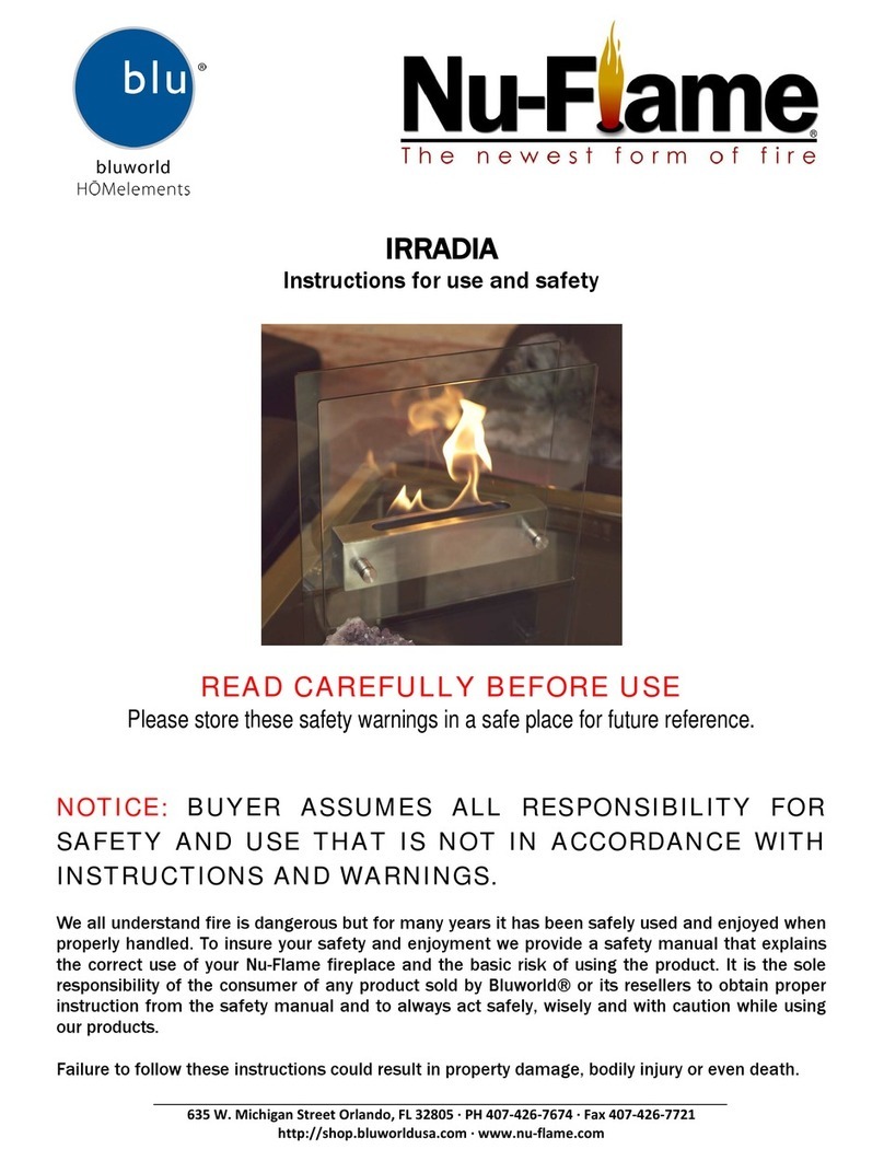 Nu-Flame IRRADIA User manual