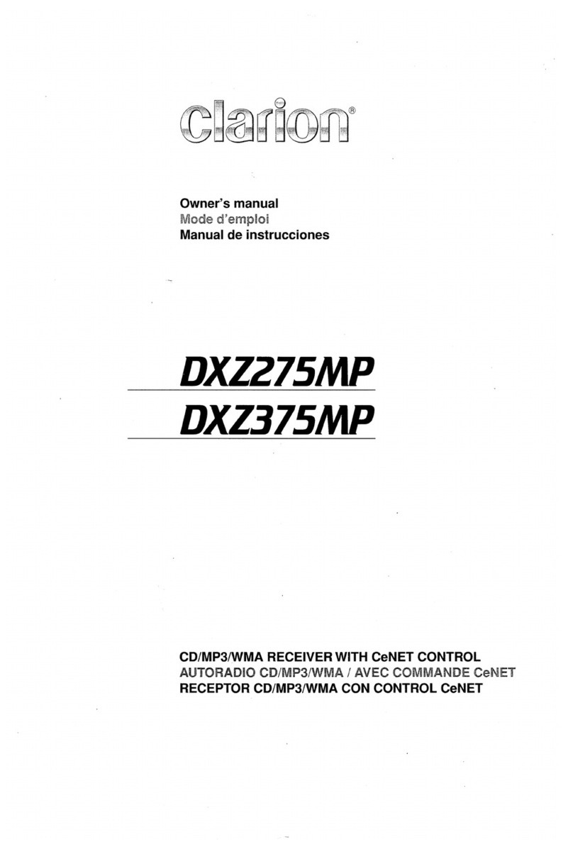 Clarion DXZZ75MP User manual
