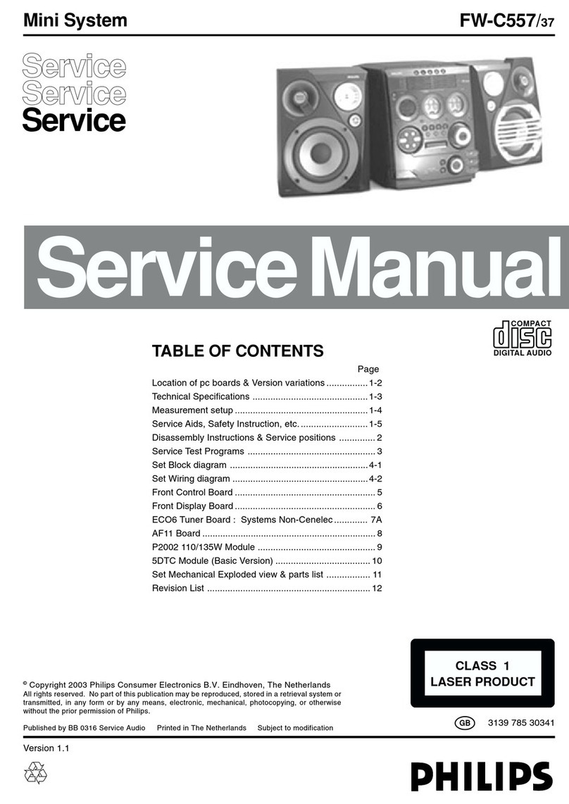 Philips FW-C557/37 User manual Philips FW-C557/37 User manual