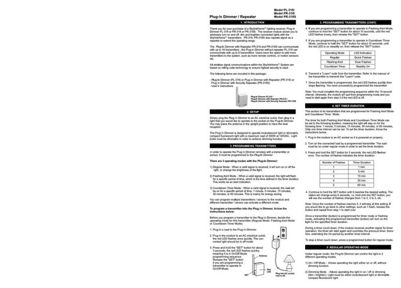 SkyLink PL-318 user manual