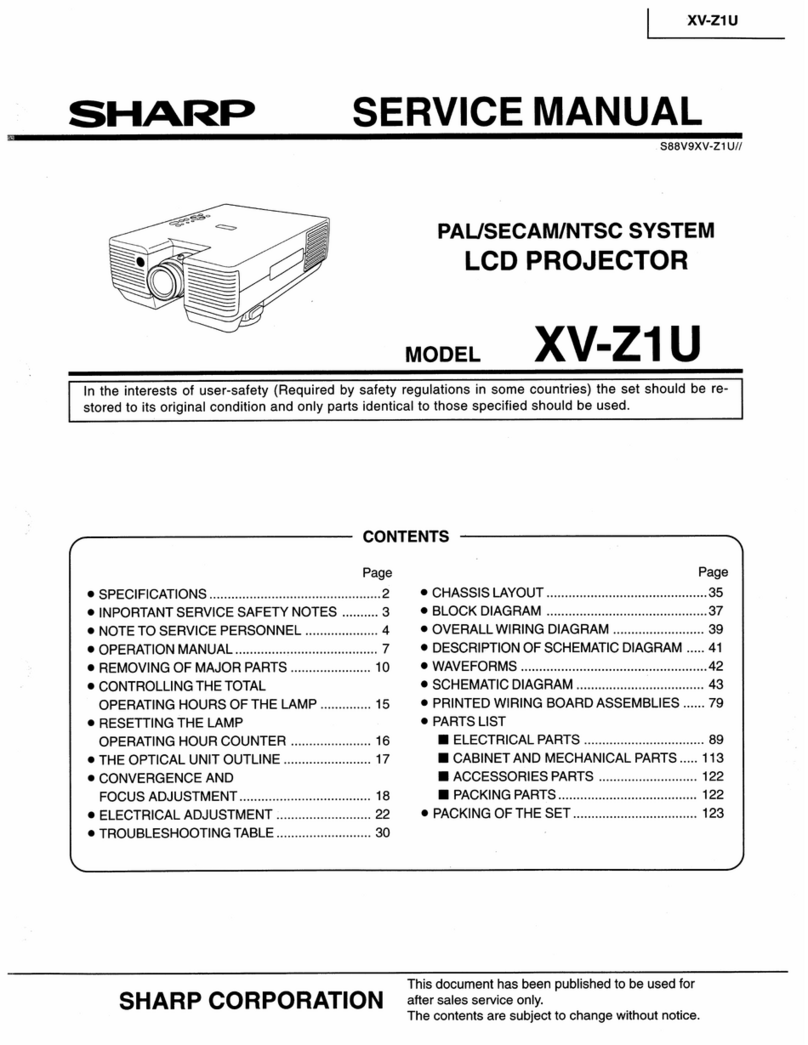 Sharp XV-Z1U User manual