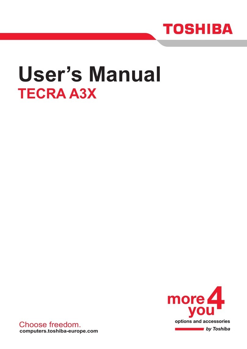 Toshiba Tecra A3X User manual
