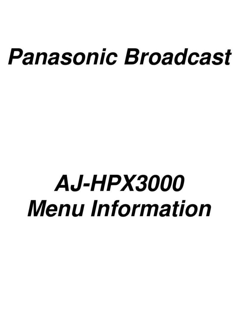 Panasonic AJ-HPX3000 User manual