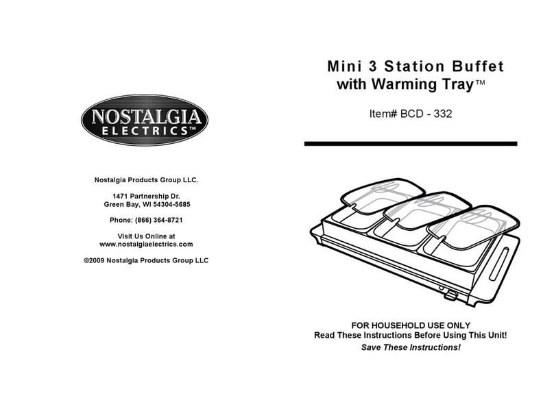 Nostalgia Electrics BCD332 user manual