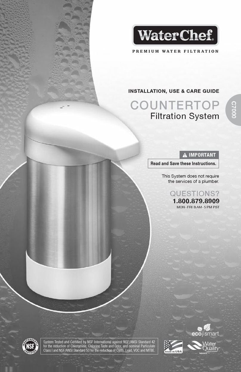 WaterChef Countertop C7000 Installation, use & care guide