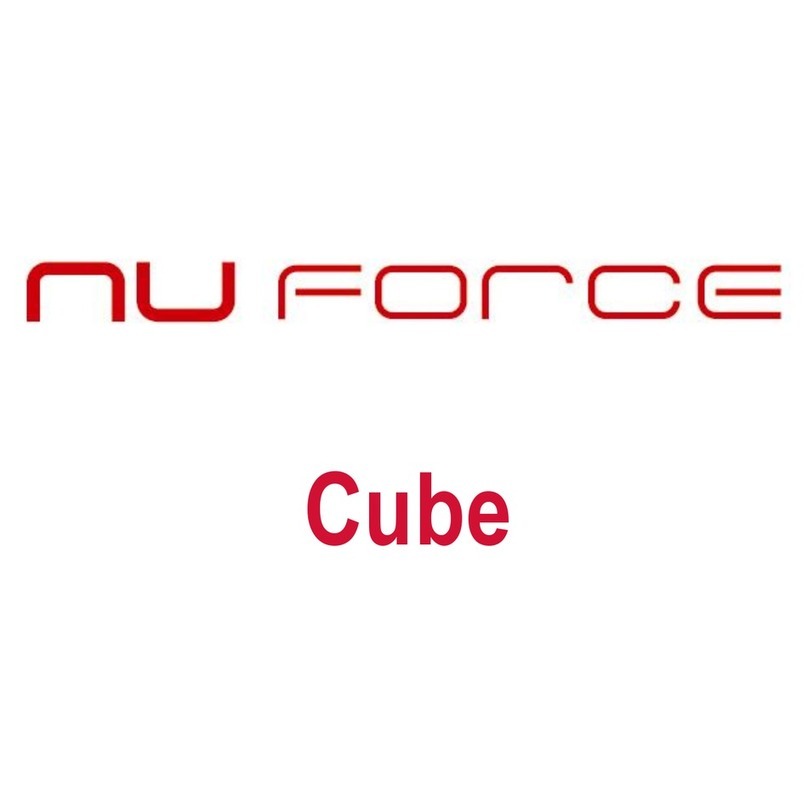 NuForce cube User manual