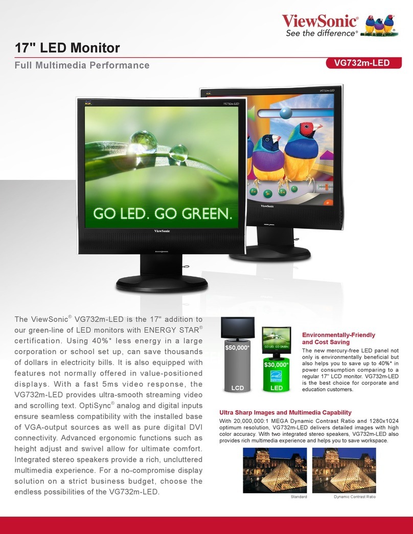 ViewSonic VG732m-LED User manual