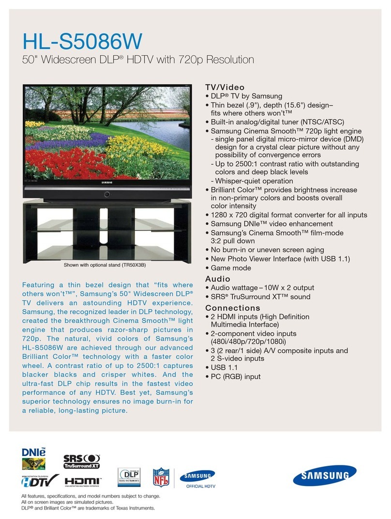 Samsung HL-S5086W User manual