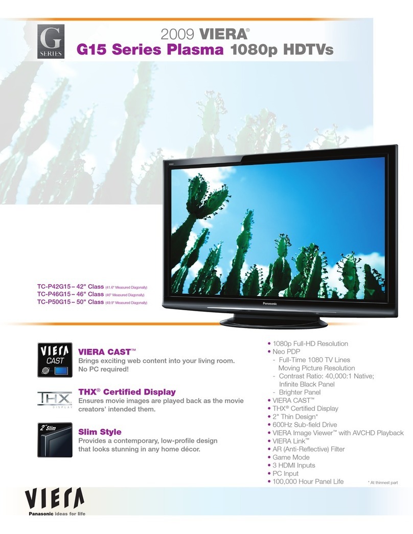 Panasonic Viera TC-P42G15 User manual