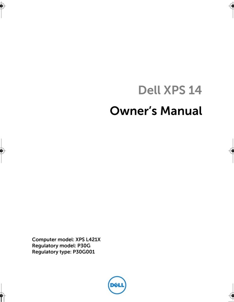 Dell XPS 14 User manual Dell XPS 14 User manual