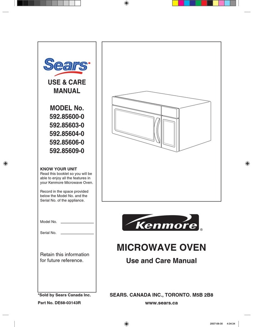 Kenmore 592.85600-0 Use & care manual