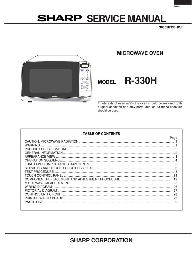 Sharp R-330H User manual