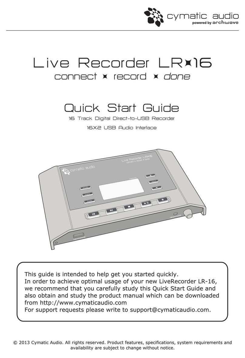 cymatic audio LR-16 User manual