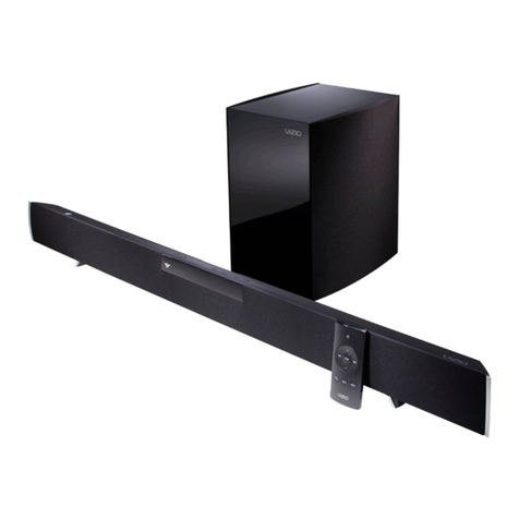 Vizio 40” 2.1 HOME THEATER SOUND BAR Specifications