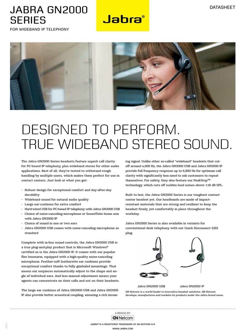 Jabra GN2000 - DATASHEET 3 datasheet