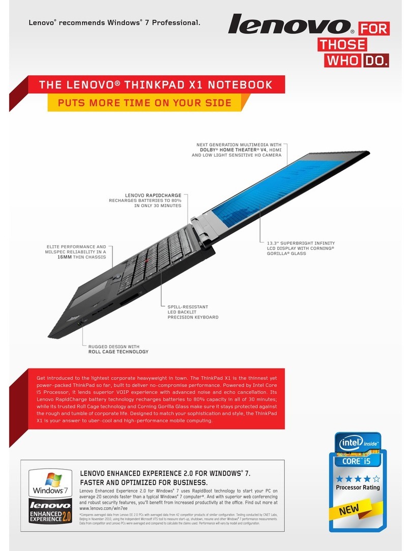 Lenovo ThinkPad X1 User manual