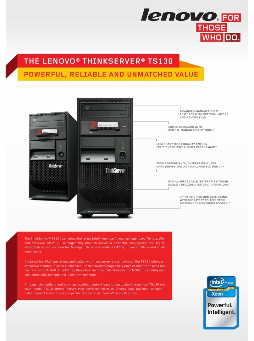 Lenovo ThinkSERVER TS130 User manual