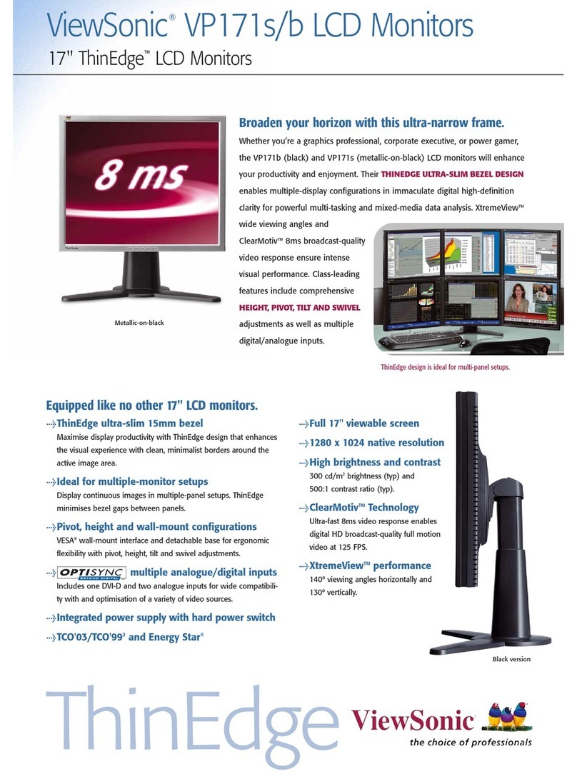 ViewSonic VP171s User manual
