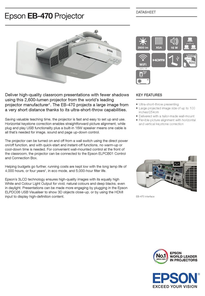 Epson EB-470 User manual