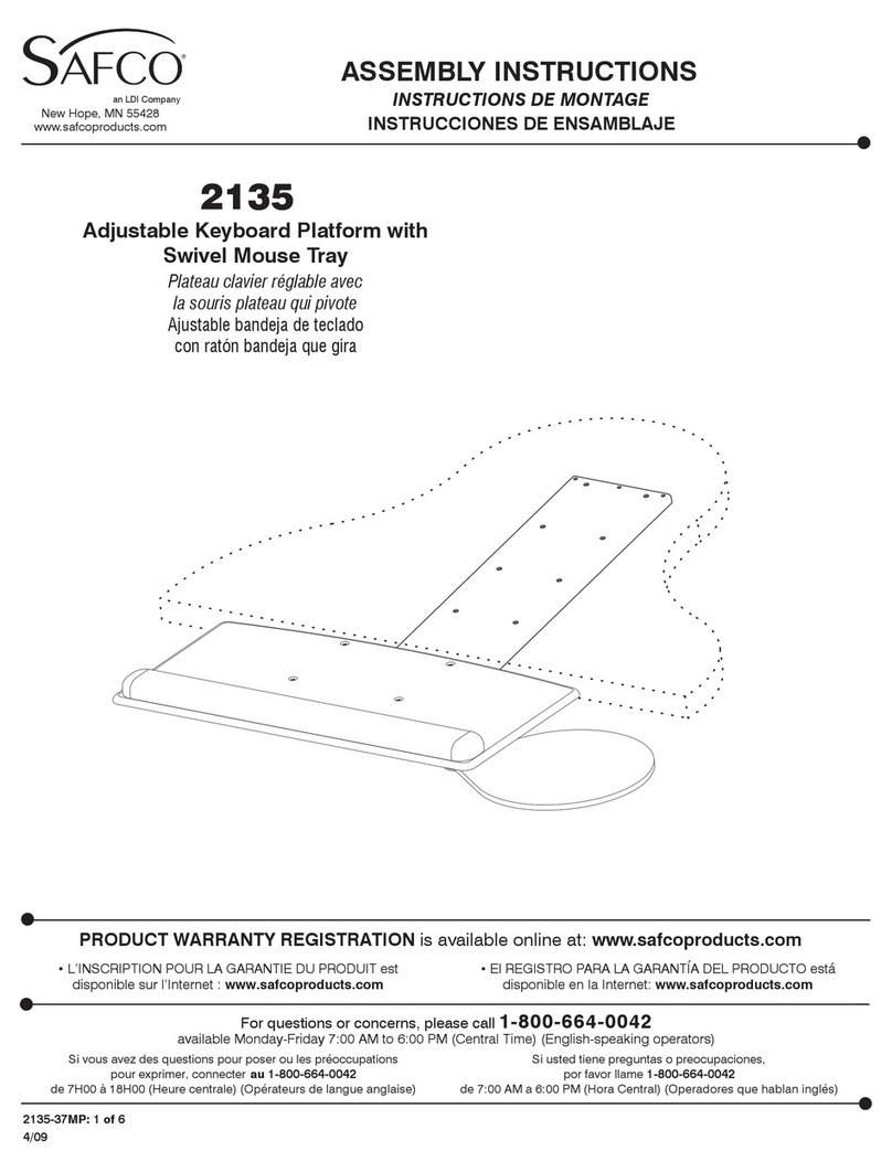 Safco 2135 Assembly instructions
