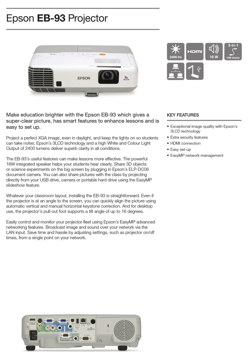 Epson EB-93 User manual