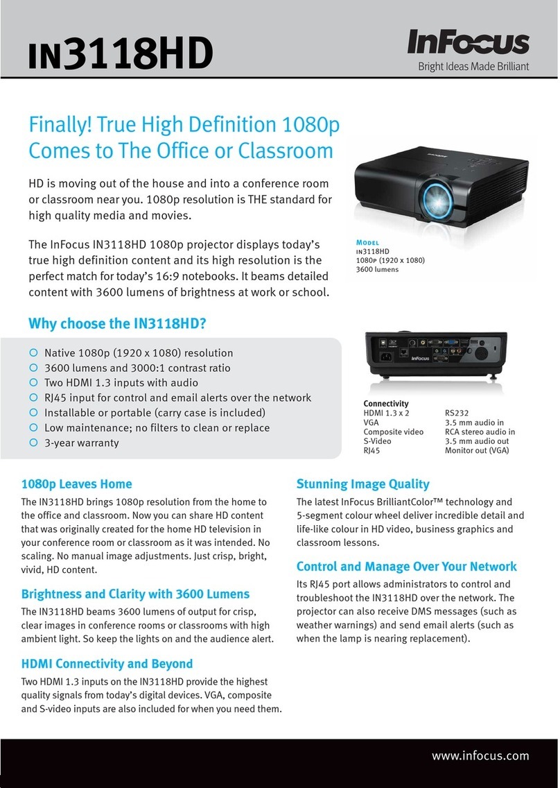InFocus IN3118HD User manual