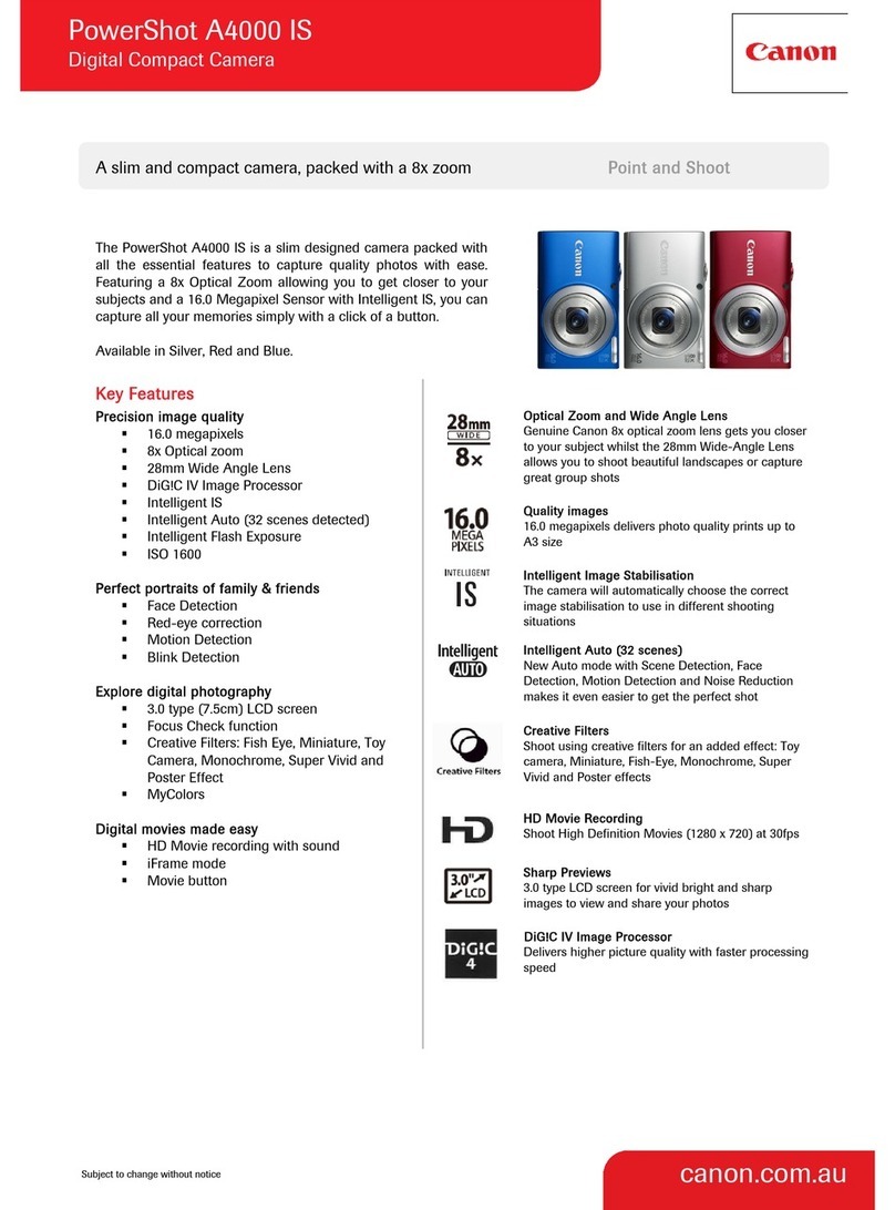 Canon PowerShot A4000 IS User manual
