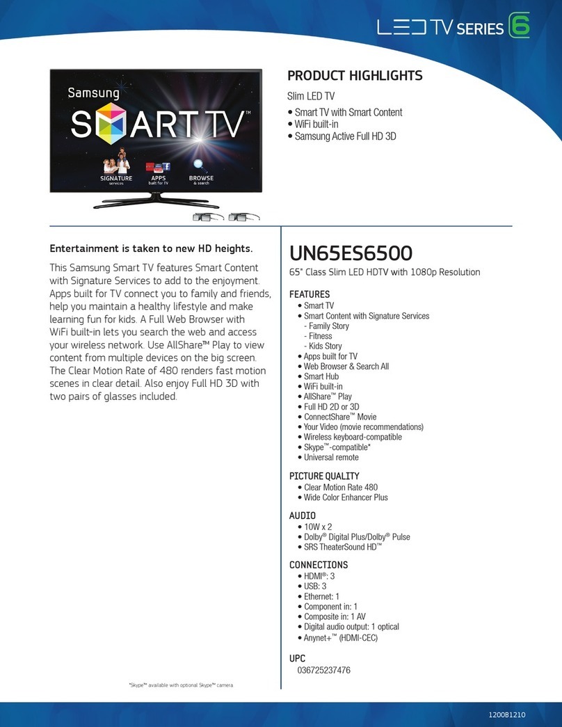 Samsung UN65ES6500 User manual
