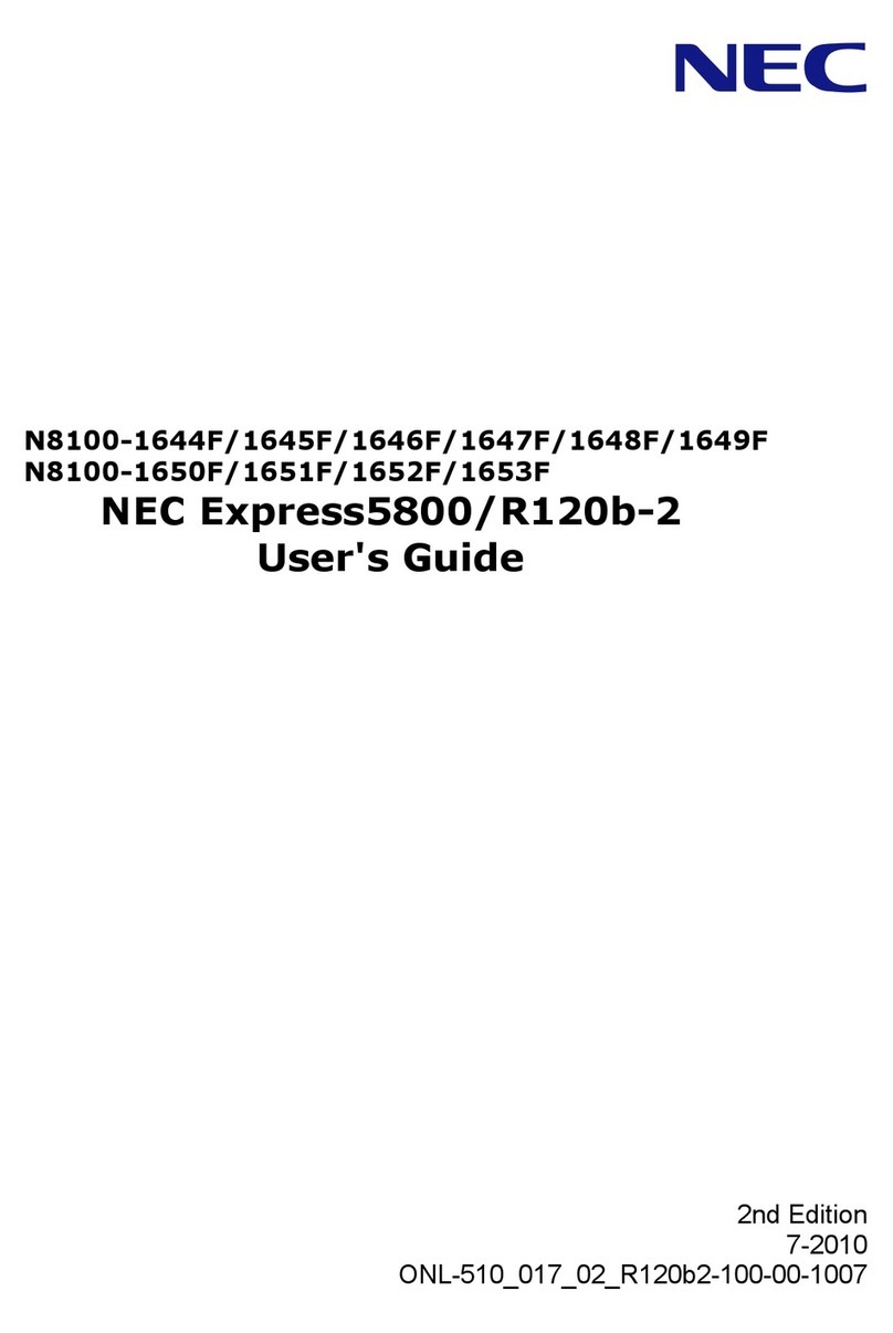 NEC Express5800/R120b-2 User manual