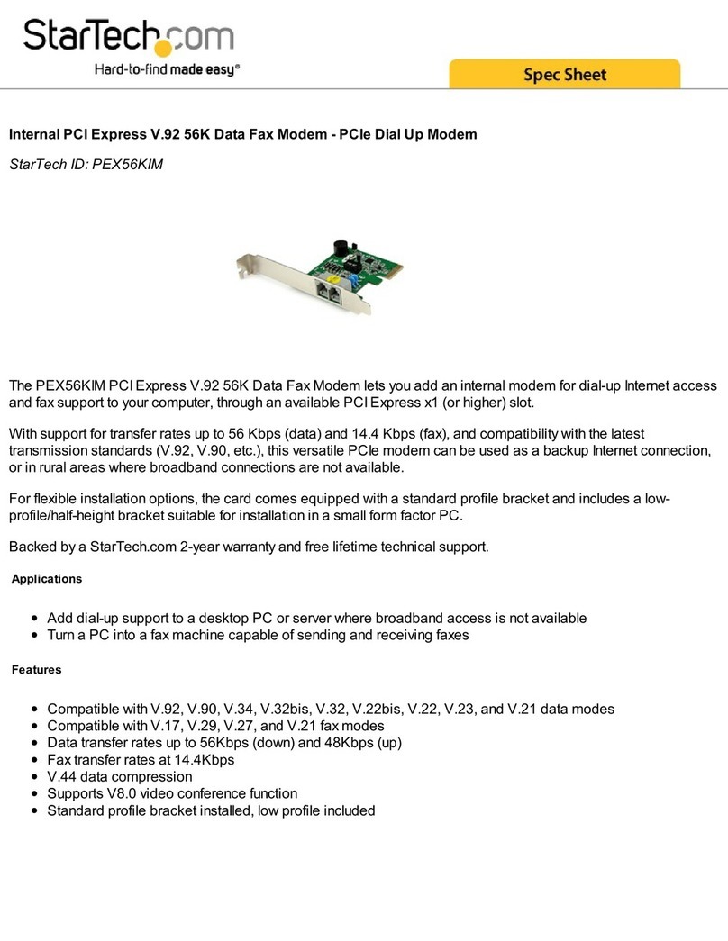 StarTech.com PEX56KIM Spec sheet