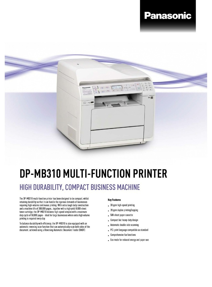 Panasonic DP-MB310 Specifications