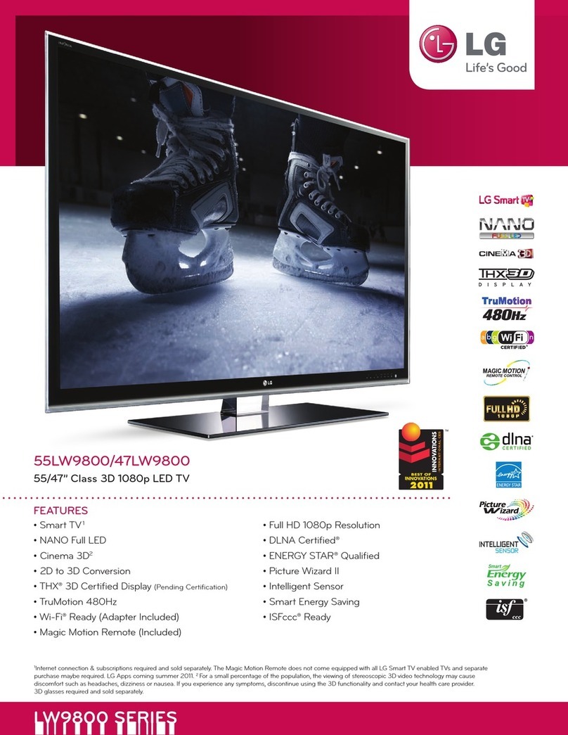 LG 55LW9800 User manual