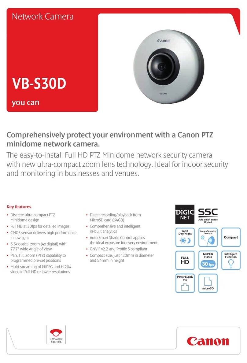 Canon VB-S30D MKII User manual