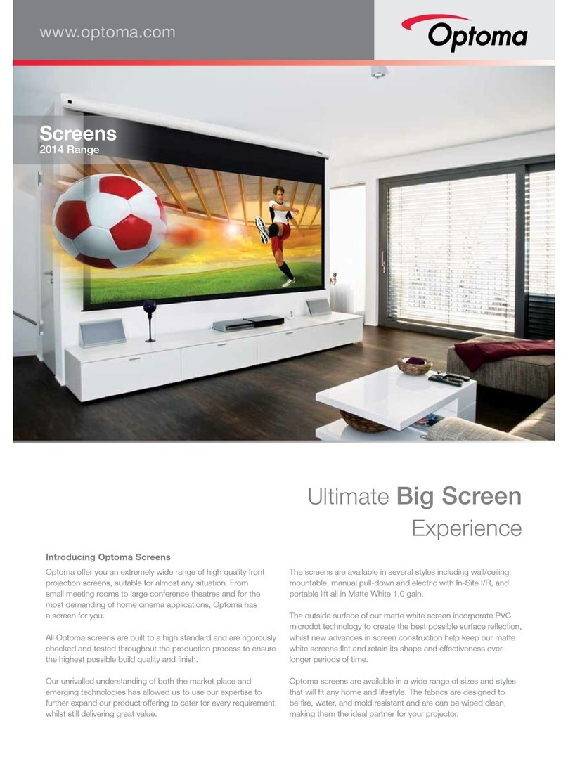 Optoma Ultimate Big Screen Brochure & specs