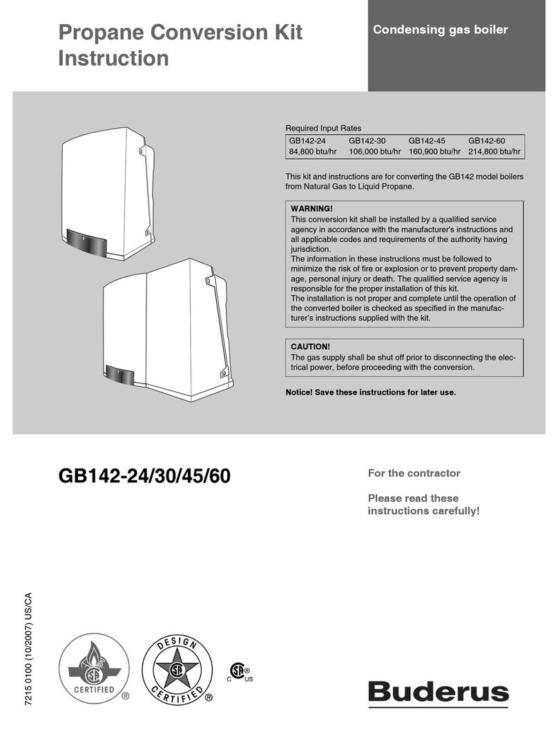 Buderus Logamax plus GB142-60 User manual
