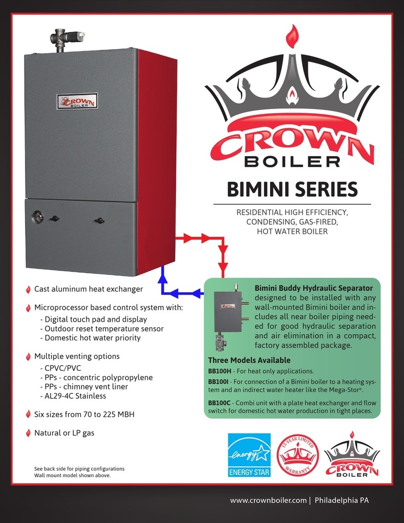 Crown Boiler Bimini Buddy BB100H Specifications