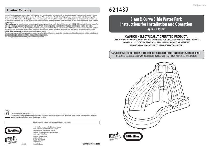 Little Tikes 621437 Instructions for installation and operation Little Tikes 621437 Instructions for installation and operation